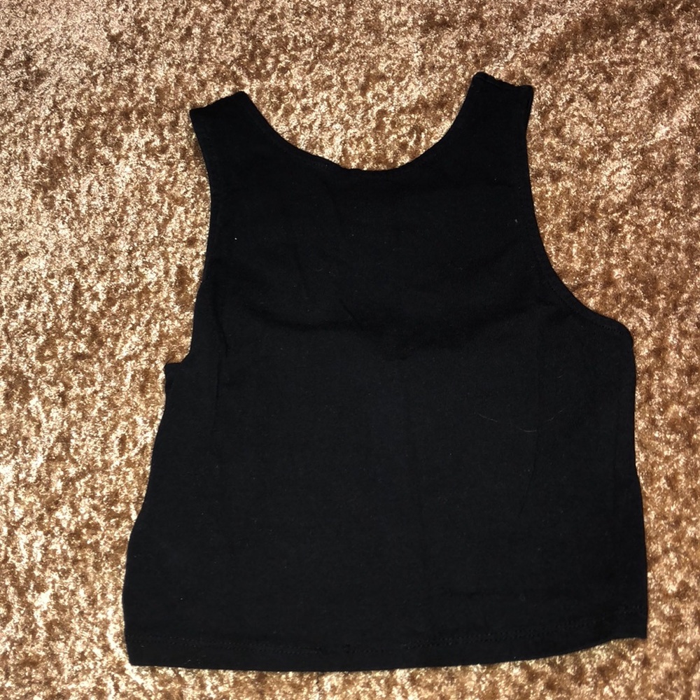Black crop top